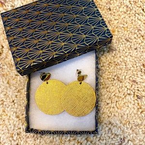 Gold Leaf Discs Nickel and Suede